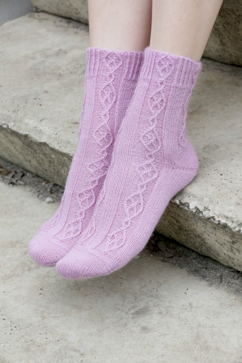 Merino wool socks handmade warm socks bed socks hand knit Etsy