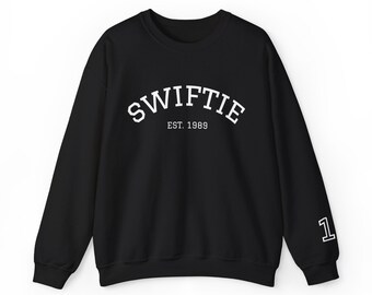 Swiftie EST. 1989 Sweatshirt | Fan Crewneck, Sleeve Number Detail