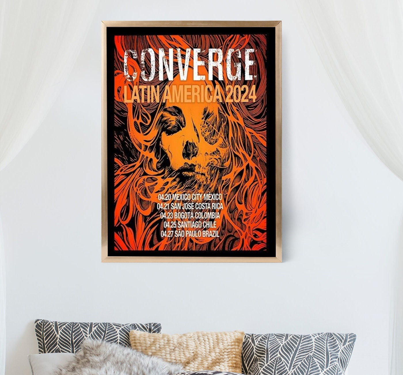 Converge Latin America 2024 Poster, Tour 2024 Poster sold by Brief Aile
