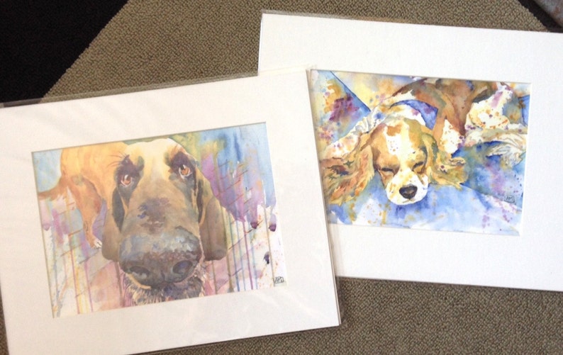 Watercolor Art Print Ready to Frame Matted 11x14 Fine Art Etsy