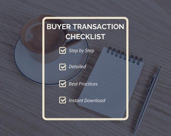 Buyer Transaction Checklist