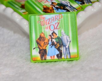 Wizard of Oz Inspired Bead – Green Square Charm for Jewelry Making and Crafts