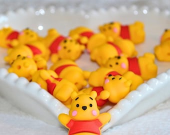 Cuentas de silicona 3D con forma de animales de cuento • Material para manualidades de oso o cerdito