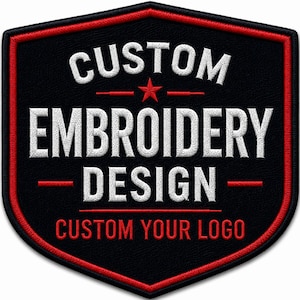 Op maat gemaakte geborduurde patches – logo's – voor kleding, rugzakken en jassen – geborduurde en bedrukte patches – maak je eigen patch – gratis verzending