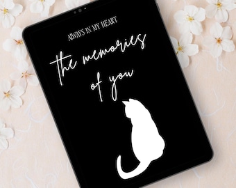 Loss of Cat Grief Journal | Memorious Journal Pet Memorial Keepsake | Cat Memory Journal | Sympathy Gift for Cat Loss