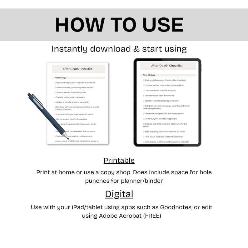 Aarp Death Checklist.pdf After Death Checklist Printable | What to Do When Someone Dies | Estate ...