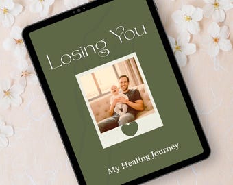 Memorial Journal for Loss of Husband | 30 Day Guided Grief Journal for Widow | Printable Memorial Journal Book | Spouse Loss Memory Journal