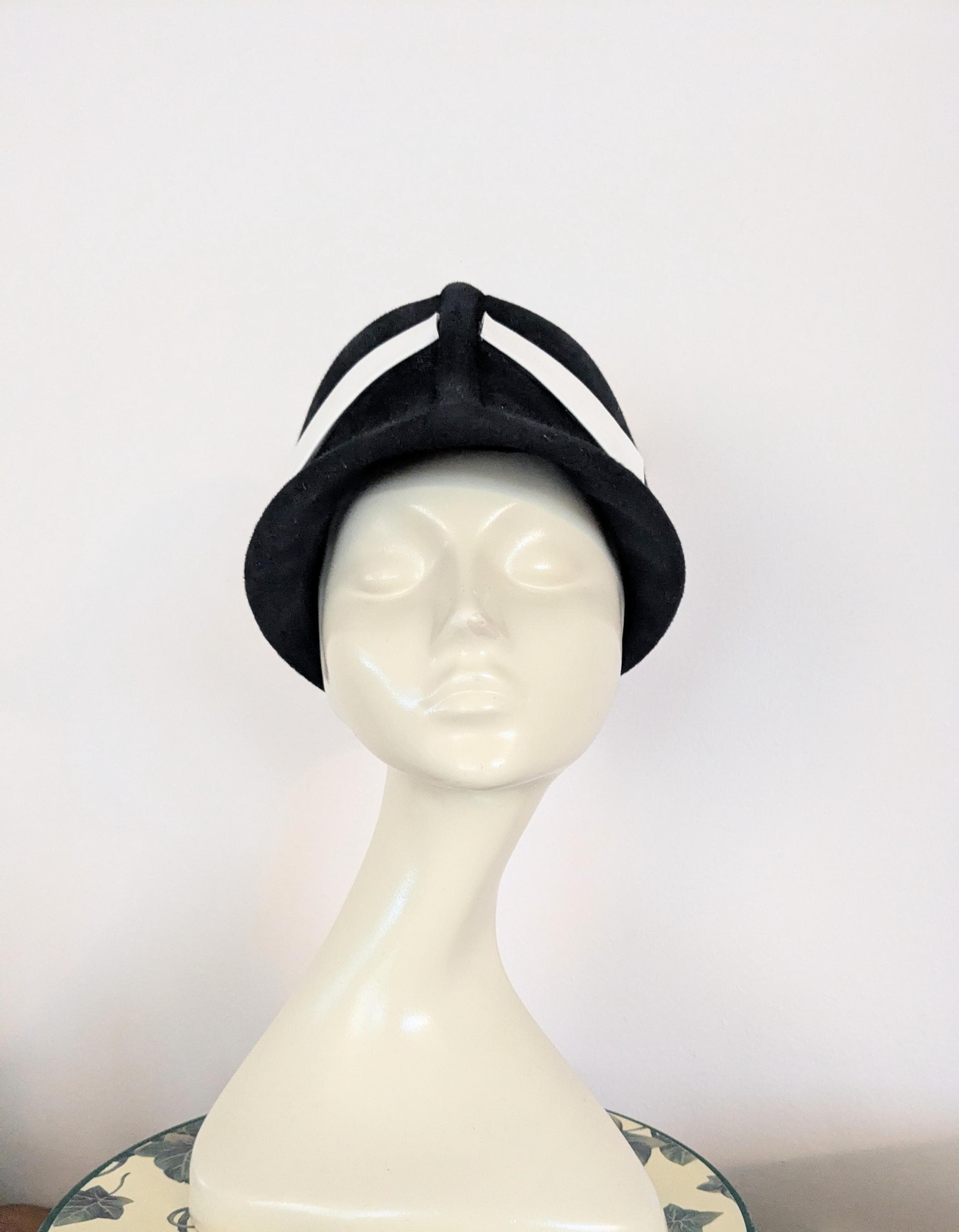 Merrimac Vintage Wool Felt Cloche Hat Beige Oatmeal Grosgrain Bow Ribbon Pin Merrimac Wool Hat - Etsy main image 4