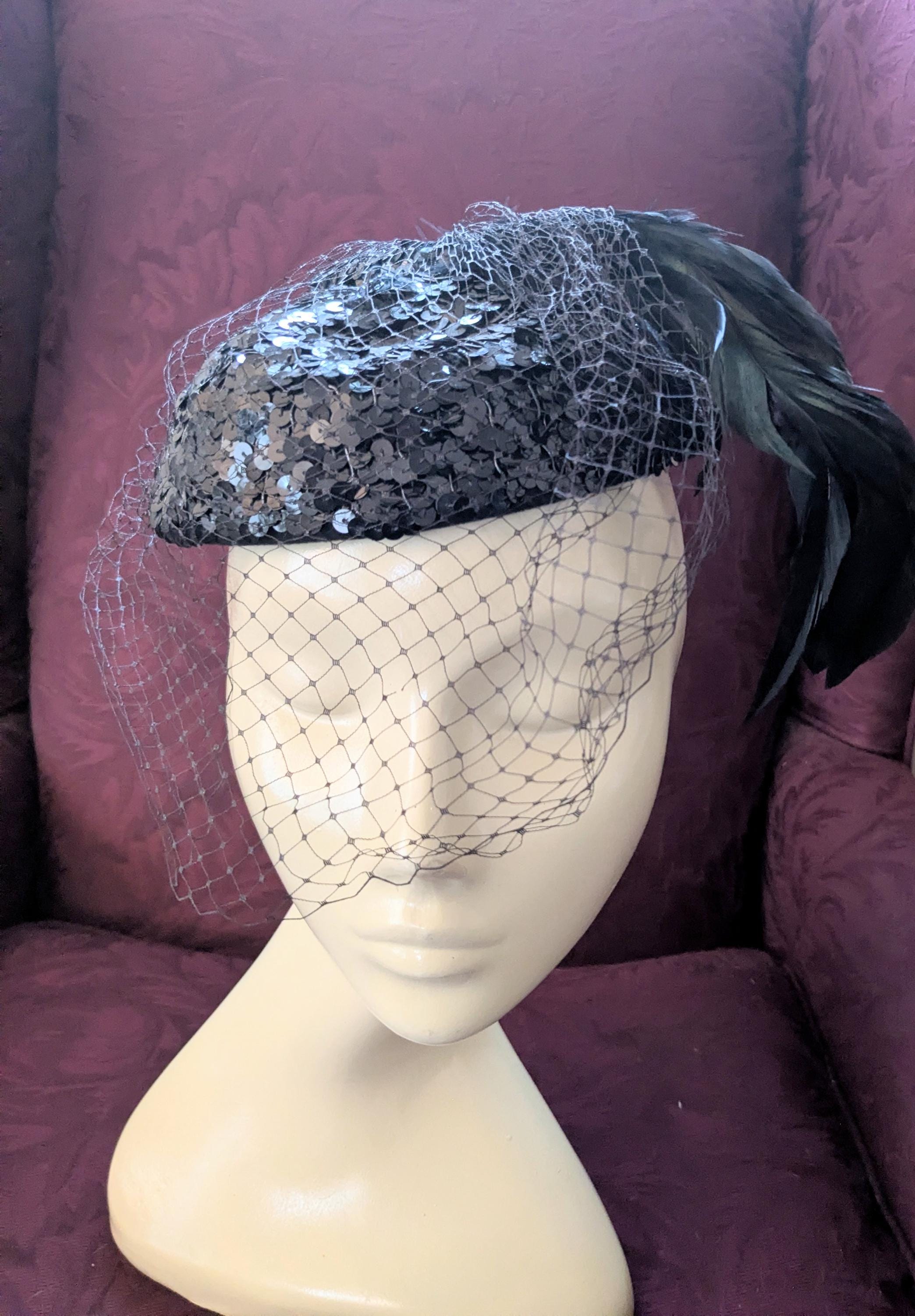 Black Hat Jackie O - Etsy