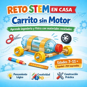 Materiały edukacyjne STEM do druku dla dzieci – Nauka i inżynieria (PDF) (po hiszpańsku)