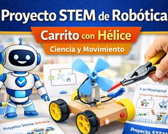 Carrito STEM de Robótica para Niños | Proyecto Paso a Paso en Español