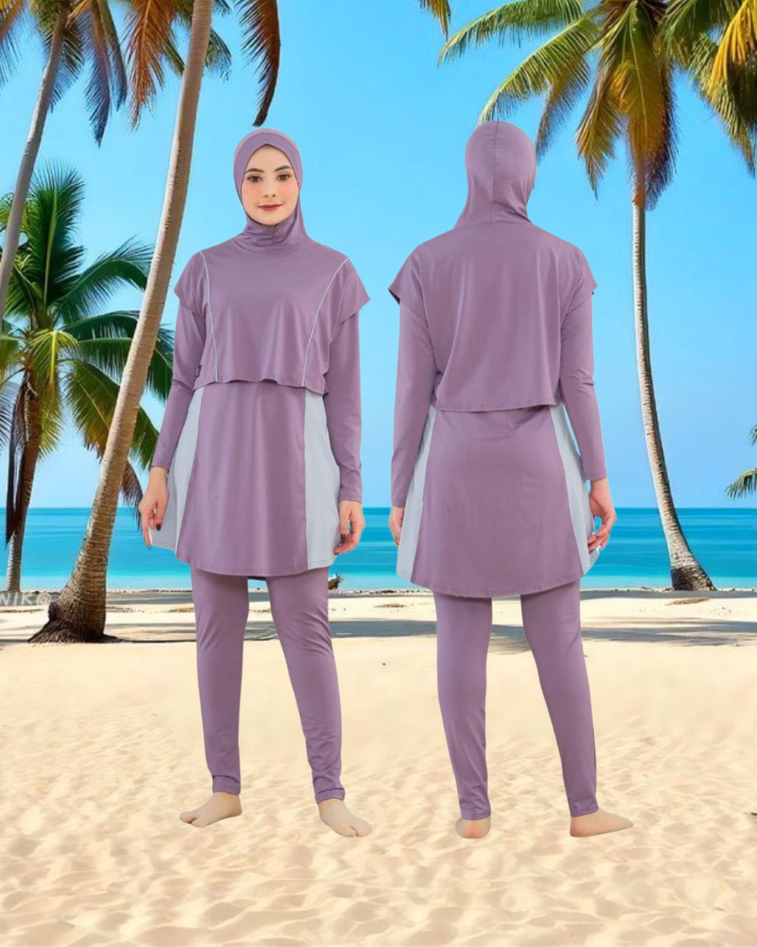 Odizli Badpak voor dames, islamitische Arabische zwemkleding met
