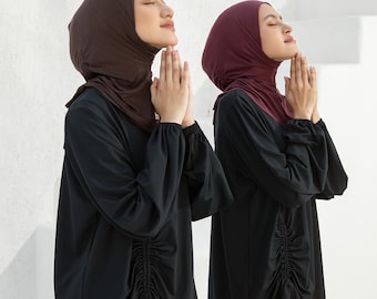 Instant Hijab, Muslim Sportswear Drawstring Instant