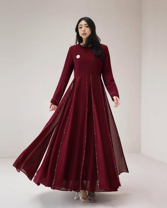 chiffon beaded maxi dress Dahlia Hand-Beaded Backless Chiffon Maxi Dress | Jaded London | Clothing