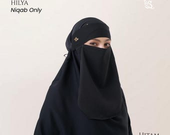 Hilya Niqab | Lightweight Woolpeach Anti-UV Face Veil, Breathable Islamic Modest Wear