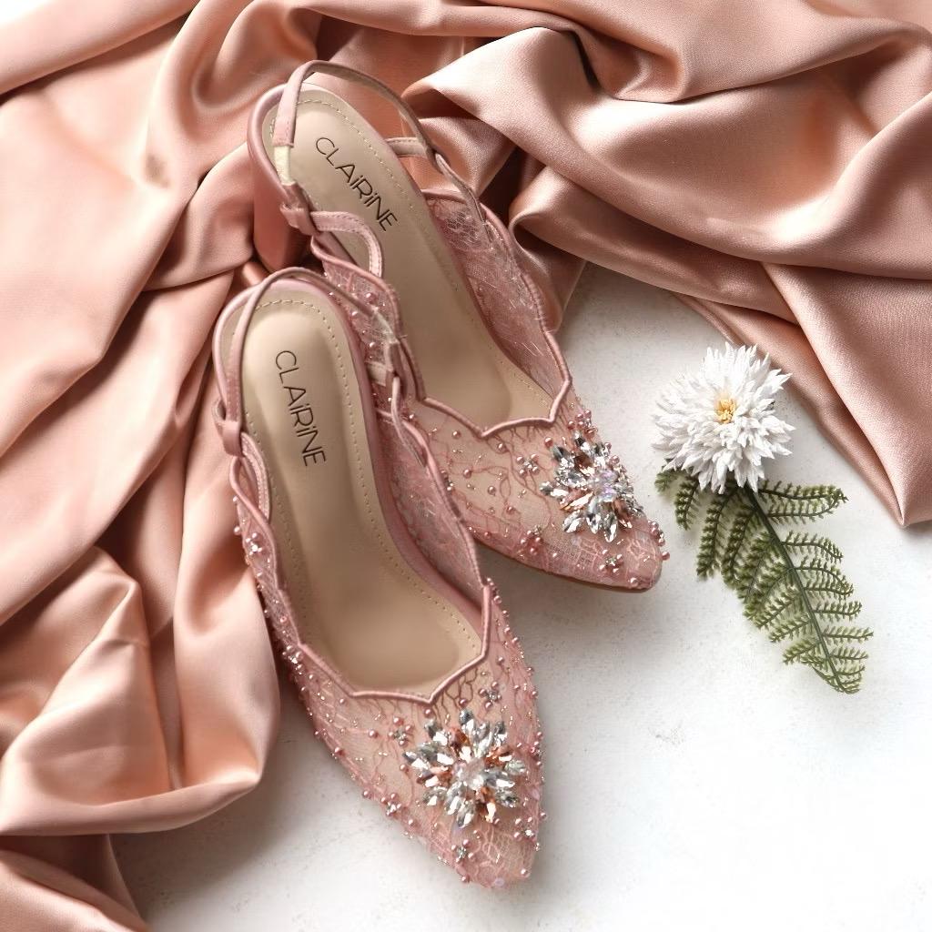 Low Rose Gold Heels - Etsy