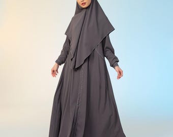 Humaya Abaya Set Cooltech Fabric Khimar Set for Hajj, Umrah and Eid
