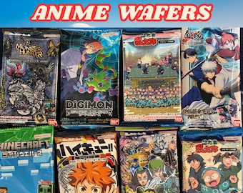 Japanese Snack Box, Anime Manga Wafer, Japanese Treat Box, Japanese Sweets, Mystery Snack Box, Random Famous Chocolate Snacks, Anime Sticker