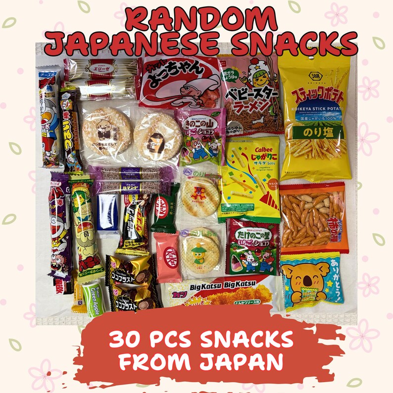 Random Snacking Japanese Snack Box, Japanese Treat Box, Japanese Sweets, Mystery Snack ...