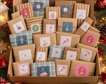 Advent Calendar 2026, Kawaii Japanese Advent Calendar, Snacks, Matcha, Stationery and Stickers Advent Calendar Filler, Christmas Gift Box