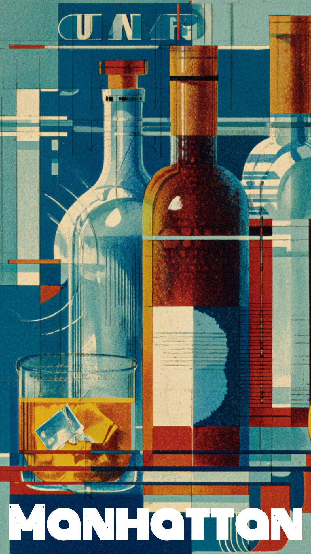 Art Deco Cocktail Advertising Poster - Etsy