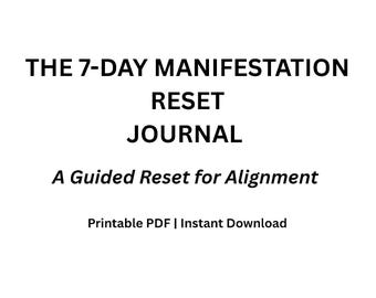 Dagboek reset manifestatie 7 dagen