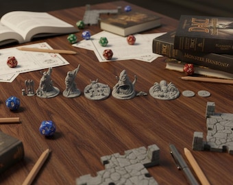 Dungeon Boss Monster Bundle | Minotaur, Giant Spider & Roper Miniatures | RPG Encounter Set
