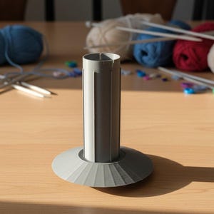 Jumbo Yarn Ball Winder Upgrade Kit Extended Spindle and Wide Base: Knitting Accessory