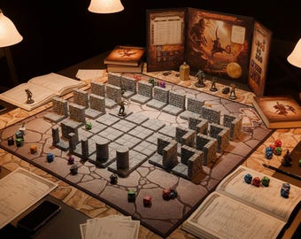 Der unendliche Korridor | Interior Dungeon Terrain | Dragonlock Fat Dragon Spiele | Pfadfinder