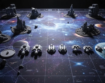 Kurgun Titan Fleet Bundle | Battlefront Valkyrie & Starfinder Ships | Sci-Fi Wargaming Miniatures