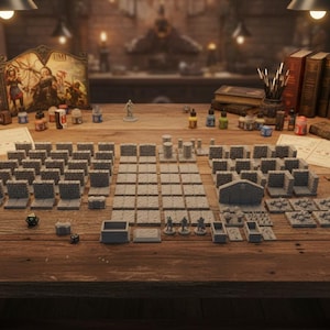28mm Modular Dungeon Catacombs Mega Set: Tabletop RPG Terrain and Scenery