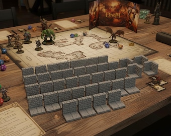 Die Festungsmauern | Drachenschloss-Dungeons | Fat Dragon Spiele 28 mm | Pfadfinder