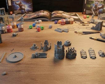Deep Space Scenario Pack | Terran Transport Ships & Hazard Terrain | Battlefront Valkyrie Objectives