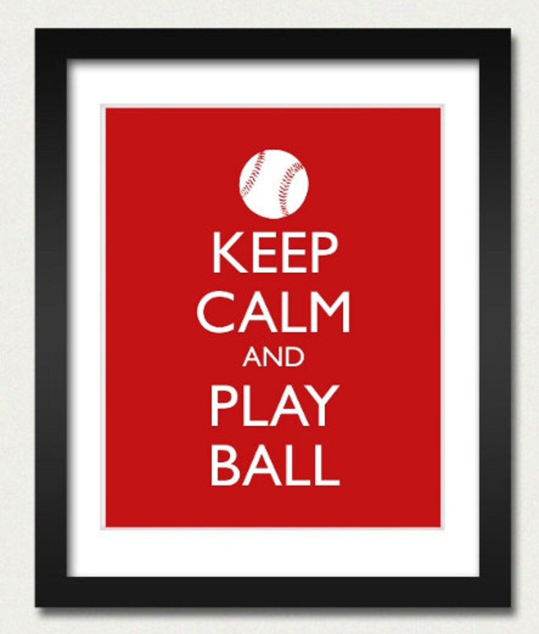 Baseball Poster Keep Calm and Carry on Poster Keep Calm Etsy