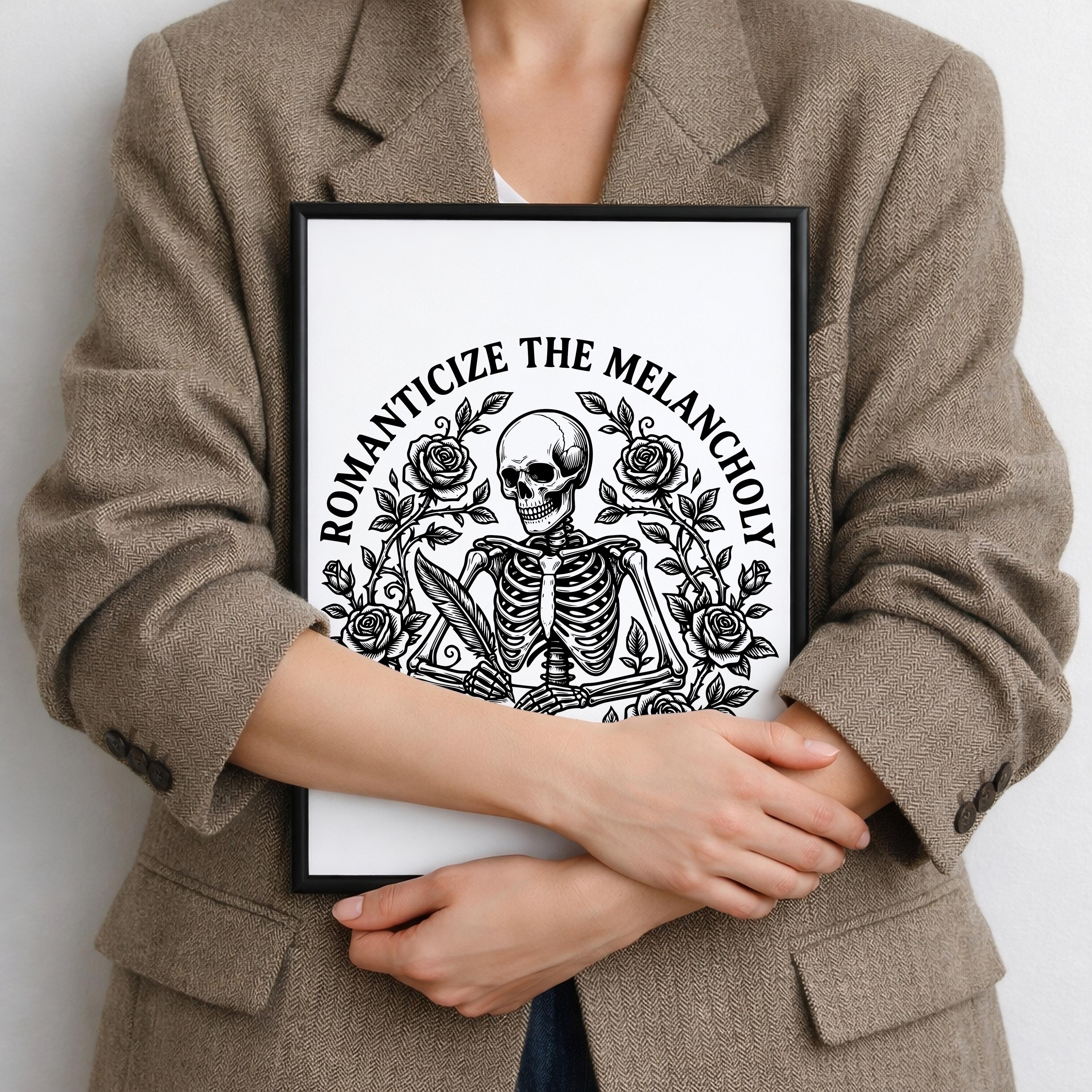 Poetcore Aesthetic T‑shirt PNG SVG • Dark Cottagecore Poetry Graphic ...