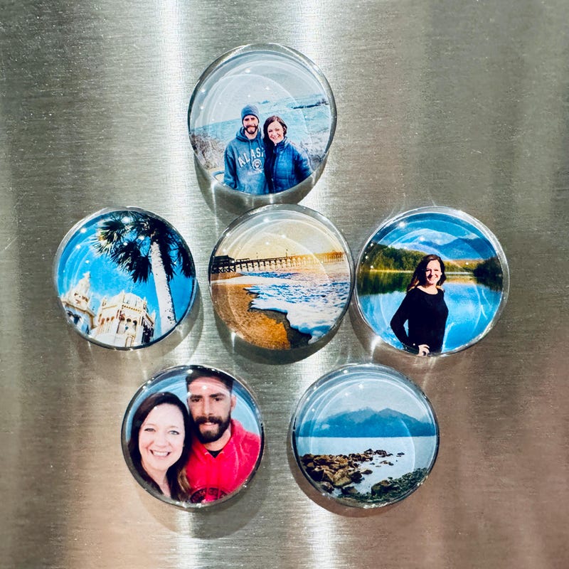 Photo Magnet Custom Glass - Etsy