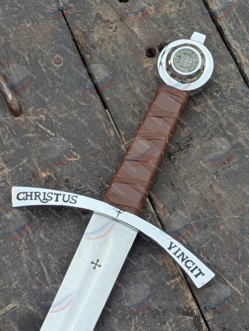 Faithkeeper Knight Sword With Scabbard – Handmade Steel Medieval ...