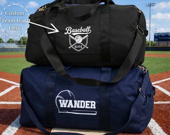 Personalized Sport Bags, Custom Duffle Baseball Bag, Softball Team Gift