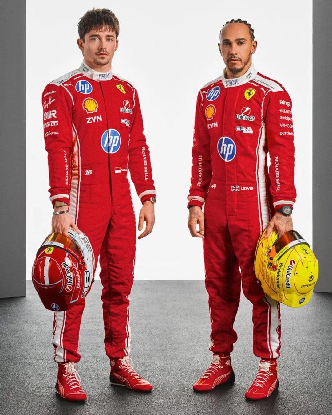 F1 Racer 2025 Lewis Hamilton Charles Leclerc F1 Team Race Suit - Etsy