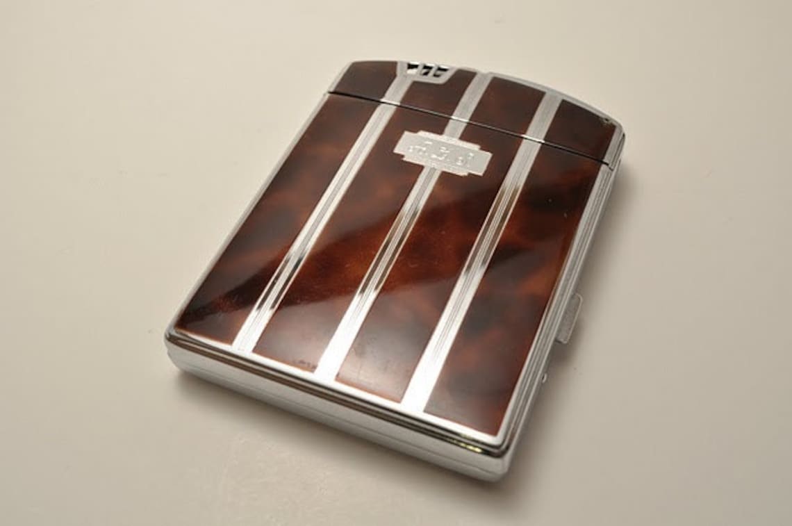Working Ronson Twenty Case cigarette case and Etsy
