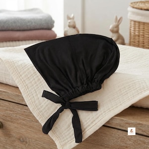 Soft Cotton Jersey Tie Back Hijab Undercap | Stretchy Inner Bonnet for Women