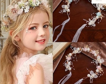 Elegantes Perlen-Stirnband Braut - Blumenmädchen-Kopfschmuck, Brautkranz, Hochzeits-Accessoire