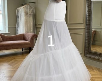 Enagua de novia abullonada de 6 aros – Falda interior nupcial para dar volumen, disponible en tallas grandes.