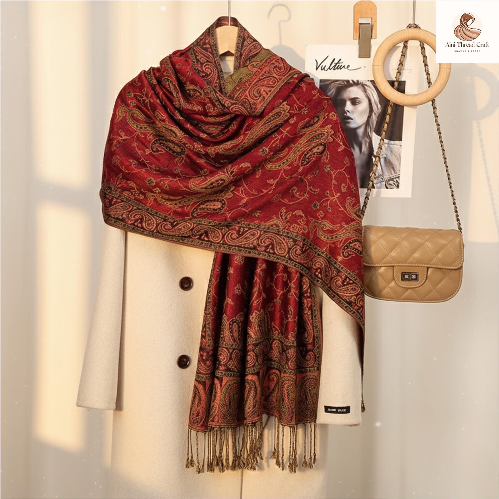 Paréo Foulard rose indien lumineux - en voile de coton tout doux | VILLA D'ISSI