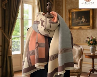 Luxus Winter Schal Frauen Dicke Warme Pashmina Schal Wrap