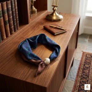Luxury pearl scarf accessory for gifts