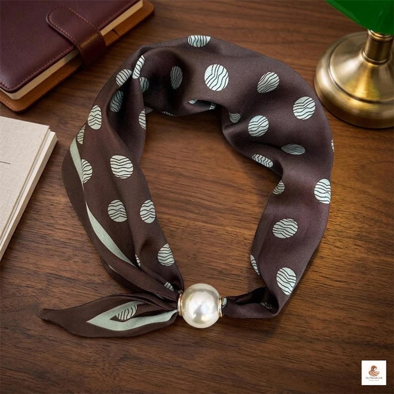 Fashion pearl scarf pin trendy accessory