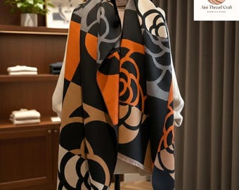 Luxus Winter Decke Schal Frauen Dicke Warme Pashmina Schal Wrap