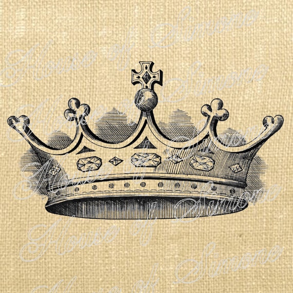 King Queen Crown 300dpi Graphic Royal Crown Printable 