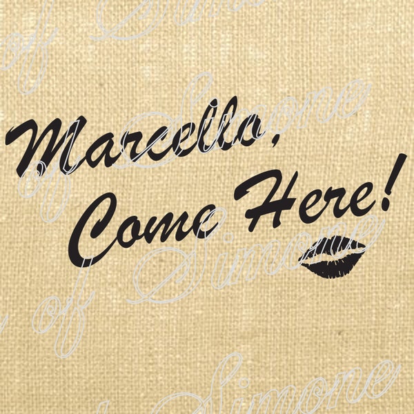 La Dolce Vita Italian Marcello Italy Vintage Download Graphic Image Art Transfer burlap tote tea towels Pillow Gift Tag Digital Sheet 1052